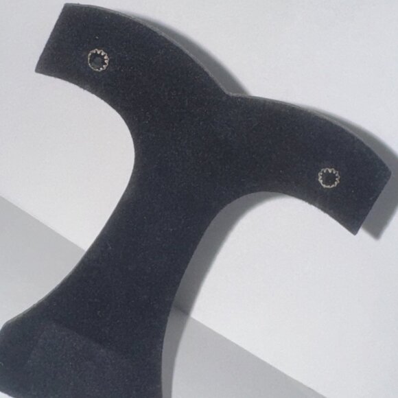 5 Mm Star Black Cz And Sterling Post Earrings - Picture 3 of 12